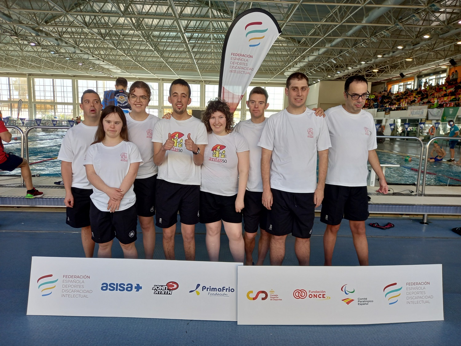 Anfas Navarra contin&uacute;a cosechando &eacute;xitos en la nataci&oacute;n adaptada de &aacute;mbito nacional